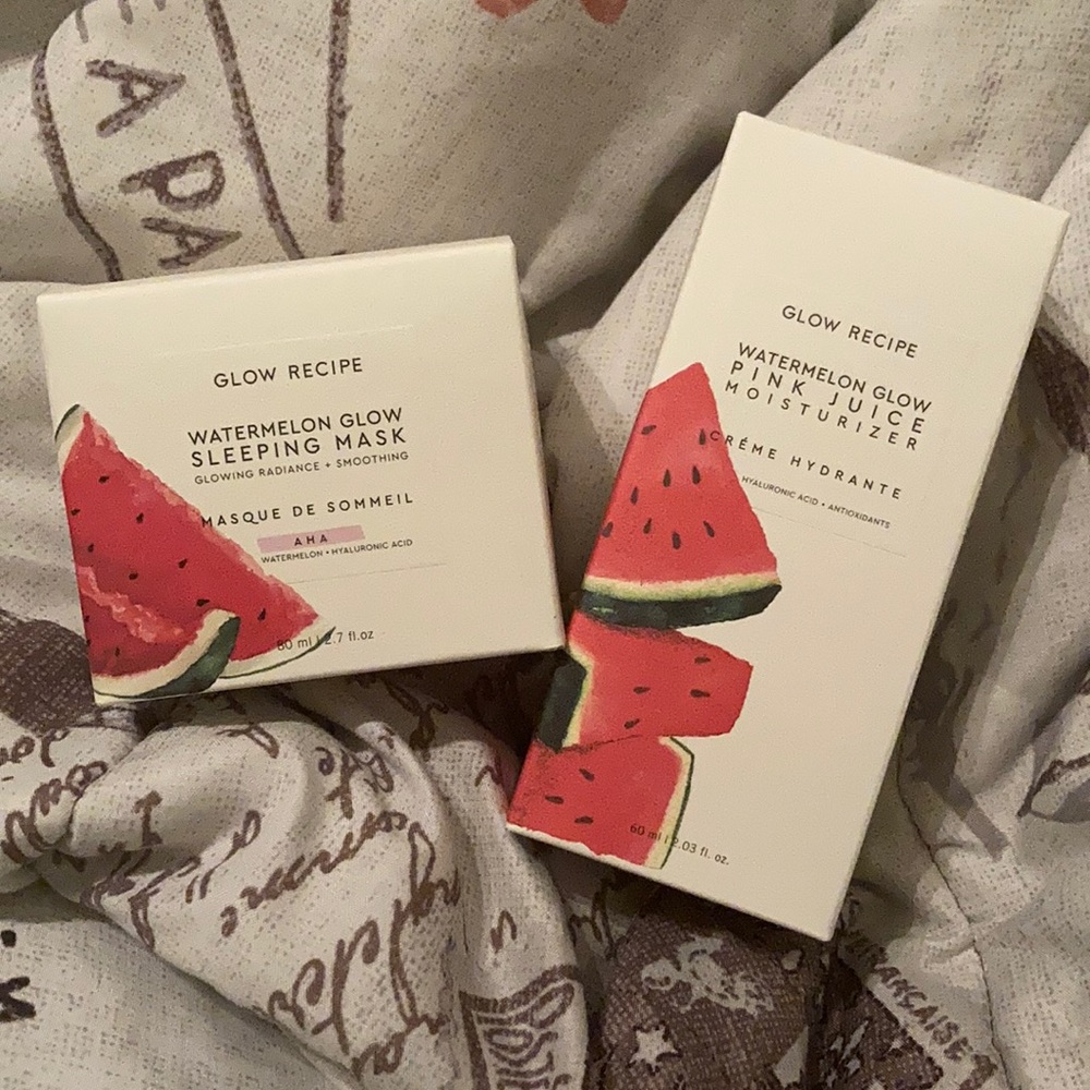 Glow Recipe Moisturizer and Sleeping Mask